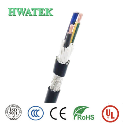 la chaqueta de PVC de 300V 80℃ UL2464 estañó el cable del × 26AWG UNSHLD del cable de cobre 8C