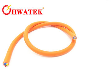 Cable flexible industrial vestido coloreado de PUR, cable multifilar flexible
