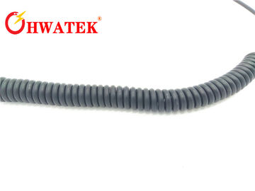 Cable de transmisión del espiral de la envoltura de la TPE/ventaja de extensión rizada de cable ignífuga