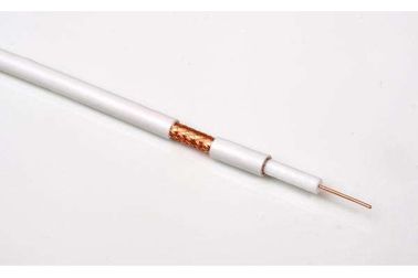 Descubra/envoltura estándar coaxial estañada del PVC del cable UL444 del cobre RG58 para los productos electrónicos