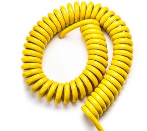 Cable de transmisión espiral protegido con la envoltura externa de PUR, UL en espiral del cable eléctrico