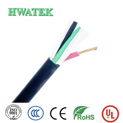 UL2095 4P×24AWG Trenzado blindado enlatado de cobre trenzado de goma PE aislamiento de PVC chaqueta 300V 80 ° C cable