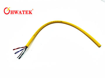 Sólido/trenzó los cables de conexión del ordenador, envoltura flexible UL2990 del PVC del alambre de cobre