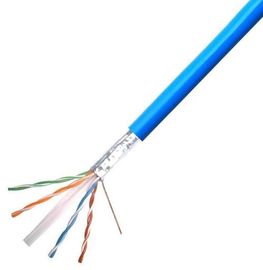 Cable de la transmisión de la señal de Cat6 SFTP, escudo de la trenza del alambre de cobre del cable de Lan de la categoría 6