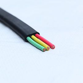 Base multi eléctrica flexible defendida del cable plano con el aceite de la envoltura de XLPE resistente