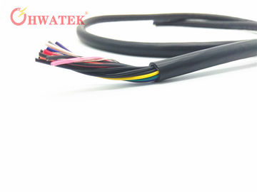 Cable de transmisión flexible del alambre trenzado de la chaqueta de PUR UL20317 con el aceite de 2 - 8 conductores resistente