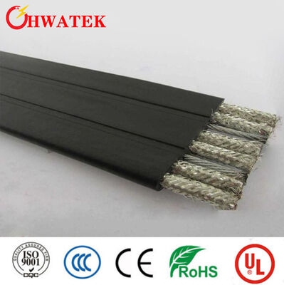 Cable plano eléctrico multicore con aislamiento XLPE certificado UL y resistente al aceite