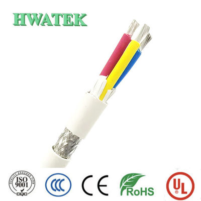 UL2095 4P×24AWG Trenzado blindado enlatado de cobre trenzado de goma PE aislamiento de PVC chaqueta 300V 80 ° C cable