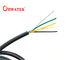 UL flexible sin blindaje 2464 300V del cable del PVC de BK 10C 22AWG