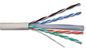 Cable de la transmisión de la señal de Cat6 SFTP, escudo de la trenza del alambre de cobre del cable de Lan de la categoría 6