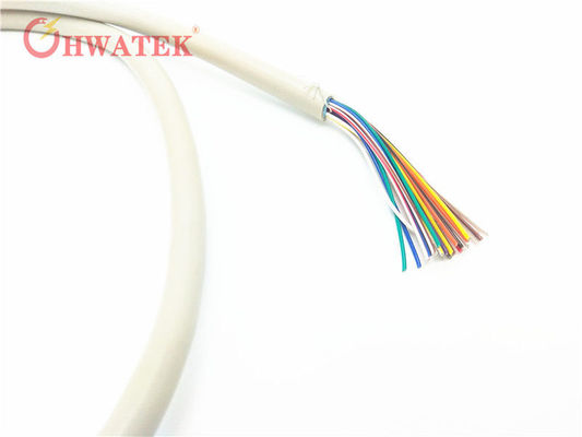 UL2517 4C×24AWG+W Cables flexibles industriales con aislamiento de PVC y chaqueta para aplicaciones de 300V a 105°C