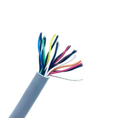 Cable industrial flexible trenzado de cobre estañado UL2468 con aislamiento SR-PVC y cubierta de PVC 15C×24AWG+ADB