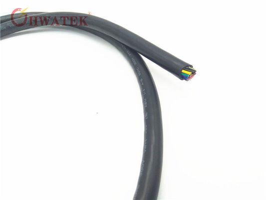 Cable de carga EV multicore de CA 450/750V y CC compatible con RoHS y Reach con prueba de inflamabilidad IEC60332-1 y radio de curvatura mínimo 5xOD