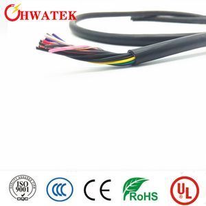 UL2517 13P × 24AWG + AB PVC aislamiento Industrial de cable flexible con 105 ° C de calificación y conductor de copro en cadena conservado