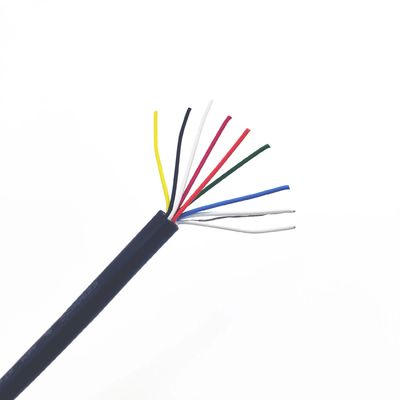 Cable flexible industrial UL2464 con configuración 2C×18AWG+10C×24AWG+W, con clasificación de inflamabilidad VW-1 y certificado UL