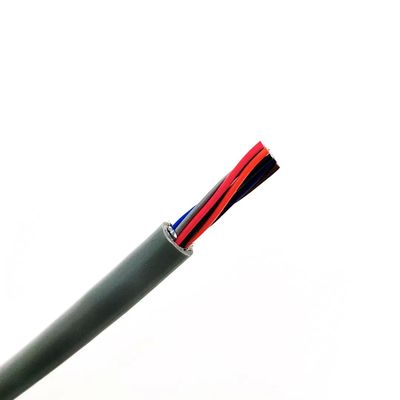 Cable flexible industrial UL20276 4Cx28AWG con aislamiento de PP y cubierta de PVC, cobre estañado trenzado para aplicaciones de 80℃ y 30V