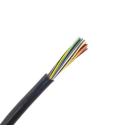 Cable flexible multicore de 26 AWG con retardante de llama FT2 y revestimiento de PVC para transmisión de señales de control de elevador, 300V nominal