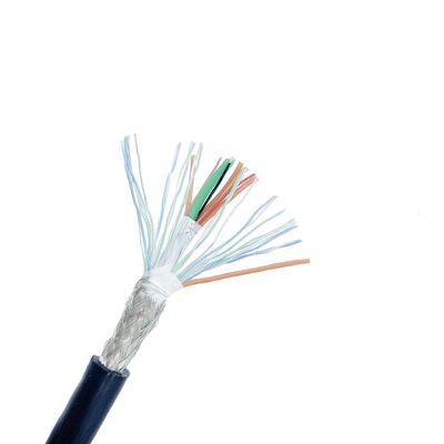 Cable flexible multicore de 26 AWG con retardante de llama FT2 y revestimiento de PVC para transmisión de señales de control de elevador, 300V nominal