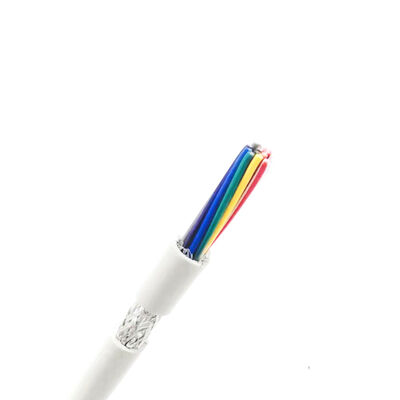 Cable de alimentación coaxial de 16 núcleos con aislamiento de PVC y conductores trenzados de cobre estañado