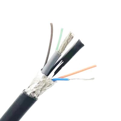 Cable coaxial de cobre trenzado ignífugo de 30 V y 75 °C para transmisión de energía