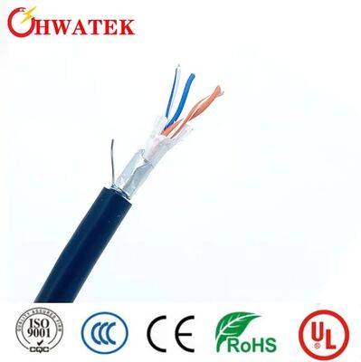 Cable Ethernet Cat5e con chaleco de PVC resistente a los rayos UV, conductor de cobre desnudo y longitud de rodadura de 305 m para comunicación de red de alta velocidad