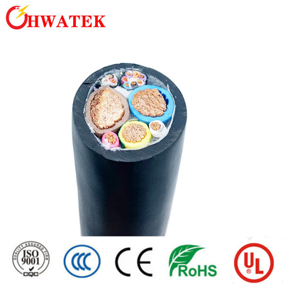 VÍSPERA de carga 2CX6AWG+1CX8AWG +2CX18AWG 600V pie2 HWATEK del cable E473281 (UL) de EV