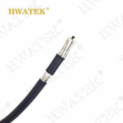 UL 20236 2C x 26AWG Enlatado y plateado Cobre enrejado Teflón aislante chaqueta TPU RG 179 Cable