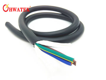 Gancho trenzado del control industrial encima del cable de alambre con la chaqueta UL20940 de la PU