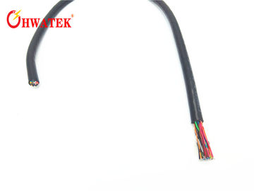 Resistencia de doblez descubierta defendida flexible de la envoltura del PVC del cable de control UL2586