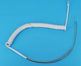 Base multi protegida espiral rizada UL&CUL del cable de transmisión de la envoltura de PUR certificada