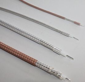 Mini cable de transmisión coaxial de cobre PFA/transmisión el de alta frecuencia del aislamiento de FEP