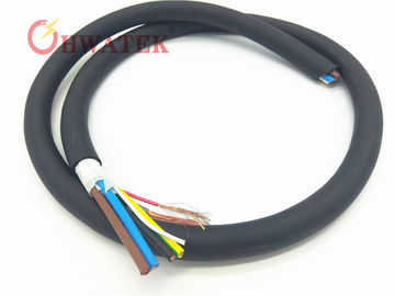 Pares multi del cable flexible del escudo que trenza con la chaqueta de la PU