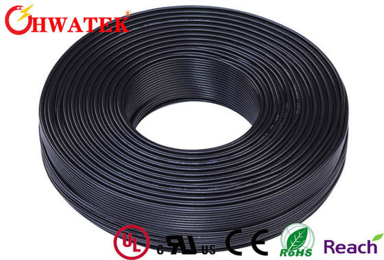 UL 2464 3Fx18AWG (41/0.16T) del cable de cinta del plano del PVC BK 3.45X7.4M M de UNSHLD
