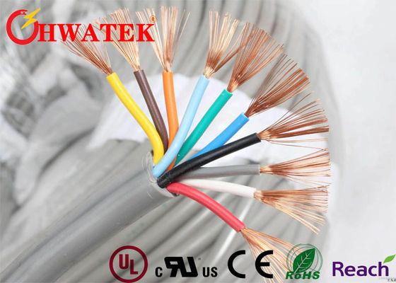 Proteger el PVC de 26AWG UL2464 aisló el cable de señal del elevador