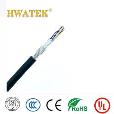 Cable de alimentación blindado con trenzas de PVC UL2464 24-28AWG 300V alambre industrial